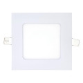 LED Recessed light SQUARE LED/6W/230V 6500K 11,8x11,8 cm white