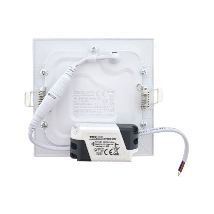 LED Recessed light SQUARE LED/6W/230V 6500K 11,8x11,8 cm white