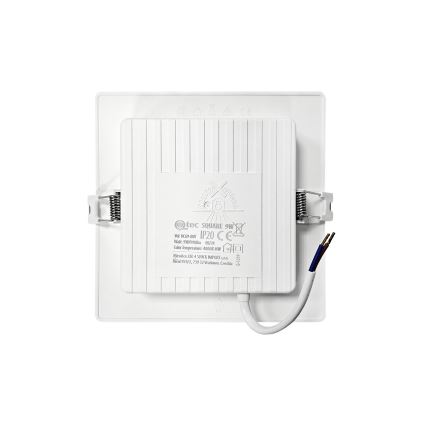 LED Recessed light SQUARE LED/9W/230V 4000K 14,5x14,5 cm white