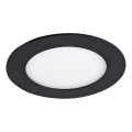 LED Recessed light VEGA LED/6W/230V 2900/3900/5800K d. 12,5 cm black
