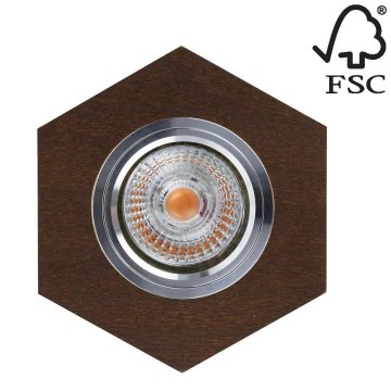 LED Recessed light VITAR 1xGU10/5W/230V CRI 90 beech – FSC certified