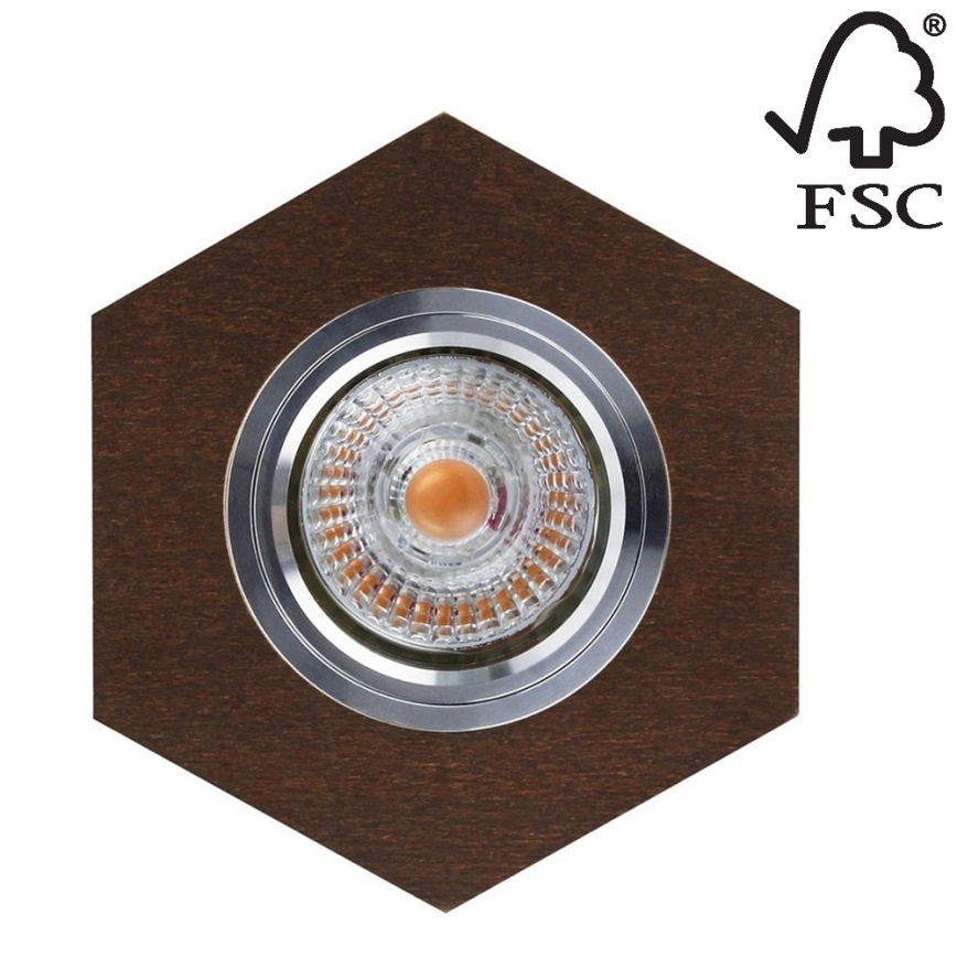 LED Recessed light VITAR 1xGU10/5W/230V CRI 90 beech – FSC certified
