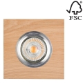 LED Recessed light VITAR 1xGU10/5W/230V CRI 90 oak – FSC certified