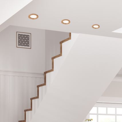 LED Recessed light WOODY SPOT LED/12,5W/230V 3000K oak ø 16 cm