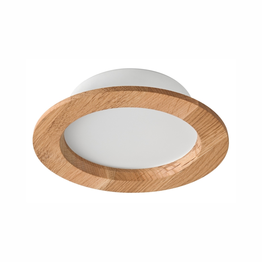 LED Recessed light WOODY SPOT LED/12,5W/230V 3000K oak ø 16 cm