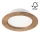 LED Recessed light WOODY SPOT LED/12,5W/230V 3000K walnut ø 16 cm