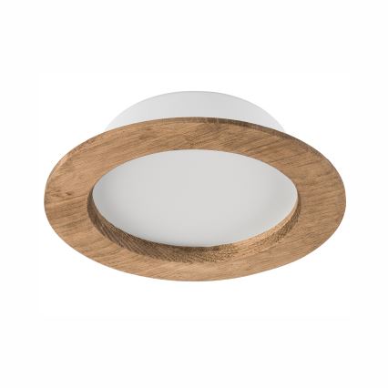 LED Recessed light WOODY SPOT LED/12,5W/230V 3000K walnut ø 16 cm