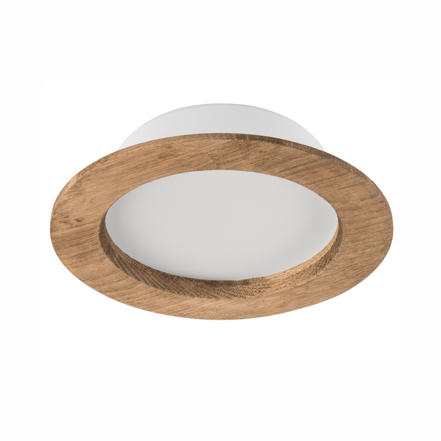 LED Recessed light WOODY SPOT LED/12,5W/230V 3000K walnut ø 16 cm