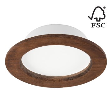 LED Recessed light WOODY SPOT LED/12,5W/230V 4000K cherry ø 16 cm