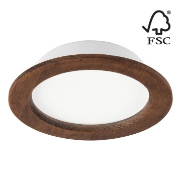LED Recessed light WOODY SPOT LED/16,5W/230V 4000K cherry ø 18,5 cm