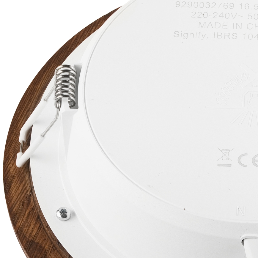LED Recessed light WOODY SPOT LED/16,5W/230V 4000K cherry ø 18,5 cm