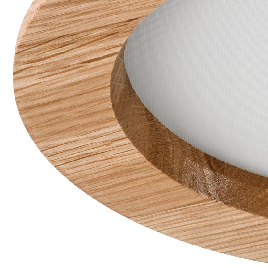 LED Recessed light WOODY SPOT LED/16,5W/230V 4000K oak ø 18,5 cm