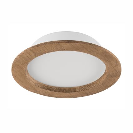 LED Recessed light WOODY SPOT LED/16,5W/230V 4000K walnut ø 18,5 cm