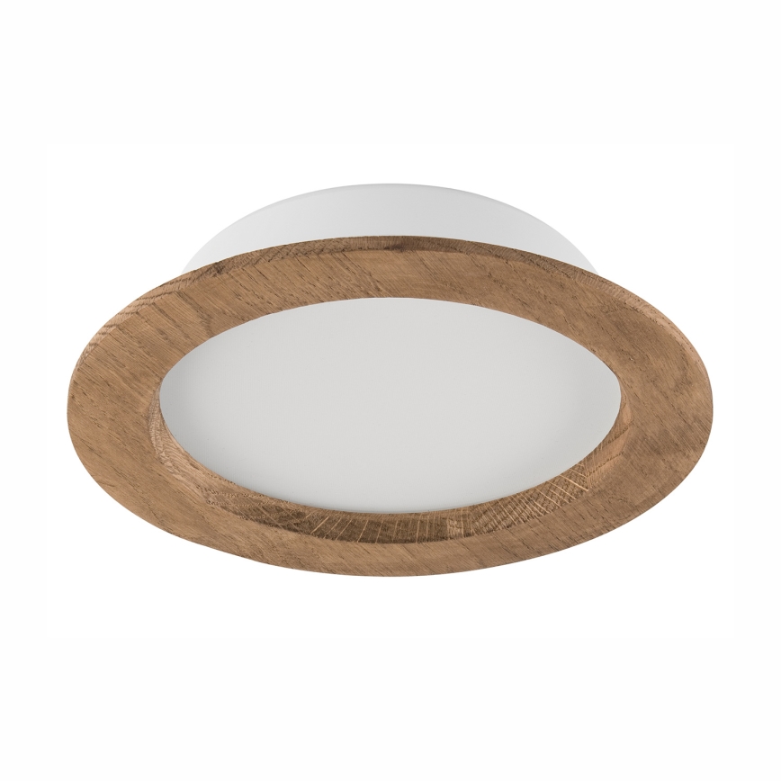 LED Recessed light WOODY SPOT LED/16,5W/230V 4000K walnut ø 18,5 cm