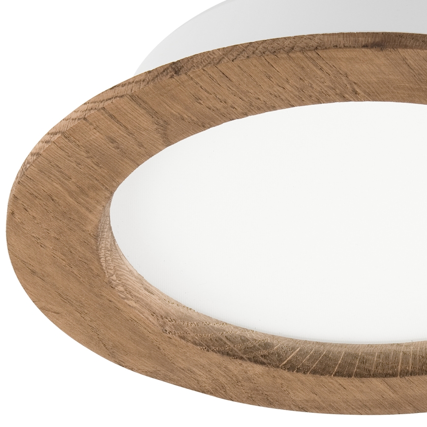 LED Recessed light WOODY SPOT LED/16,5W/230V 4000K walnut ø 18,5 cm