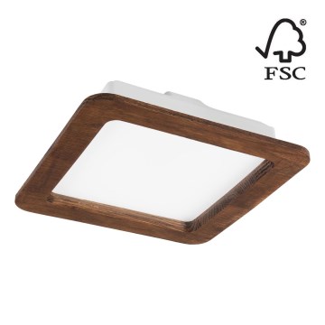 LED Recessed light WOODY SPOT LED/17W/230V 3000K cherry 18,5x18,5 cm