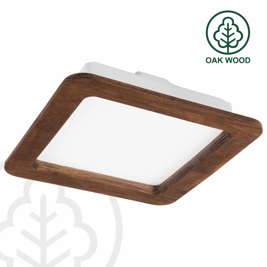 LED Recessed light WOODY SPOT LED/17W/230V 3000K cherry 18,5x18,5 cm