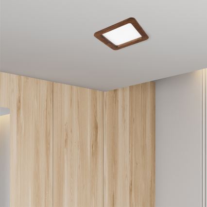 LED Recessed light WOODY SPOT LED/17W/230V 3000K cherry 18,5x18,5 cm