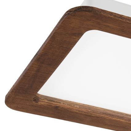 LED Recessed light WOODY SPOT LED/17W/230V 3000K cherry 18,5x18,5 cm