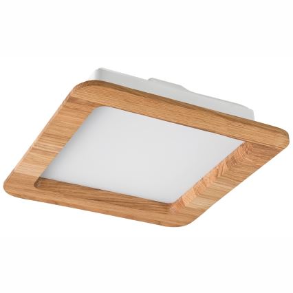 LED Recessed light WOODY SPOT LED/17W/230V 3000K oak 18,5x18,5 cm