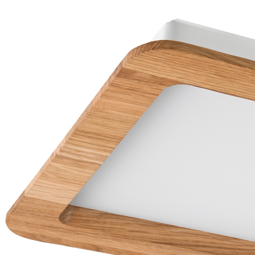 LED Recessed light WOODY SPOT LED/17W/230V 3000K oak 18,5x18,5 cm