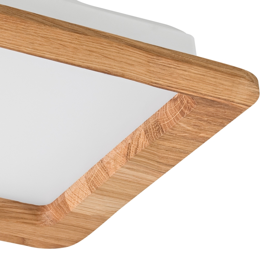 LED Recessed light WOODY SPOT LED/17W/230V 3000K oak 18,5x18,5 cm