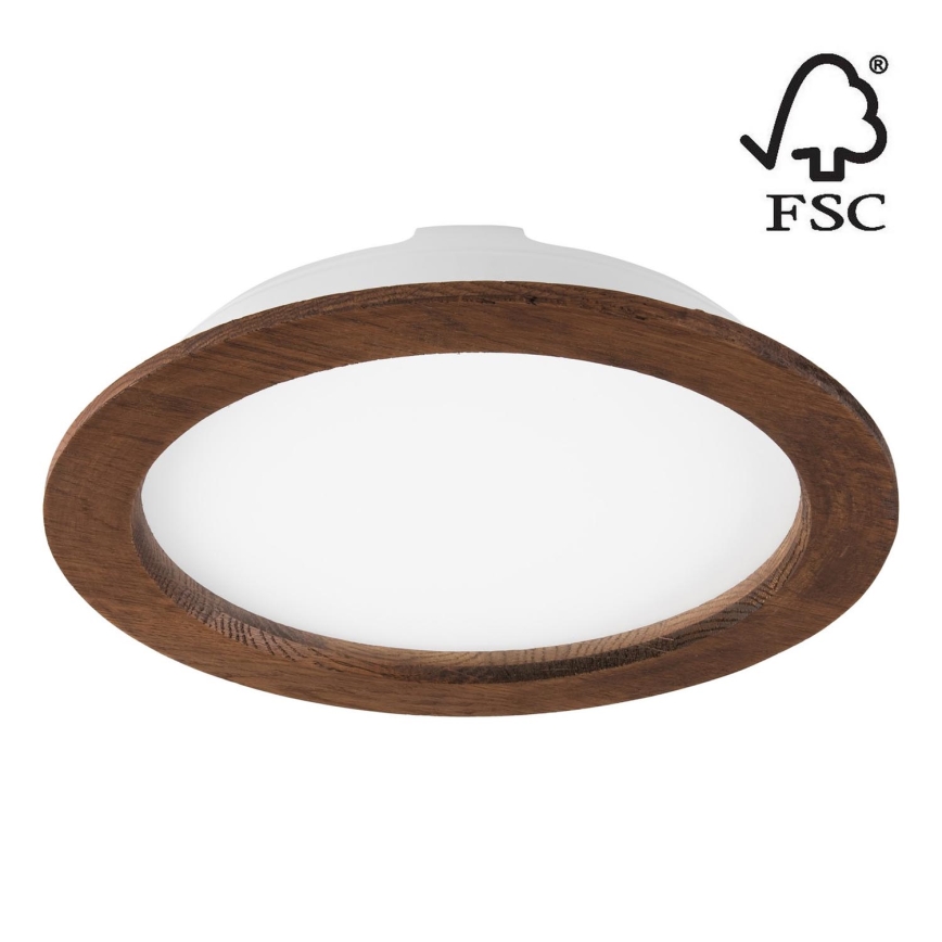 LED Recessed light WOODY SPOT LED/23,5W/230V 4000K cherry ø 23,5 cm
