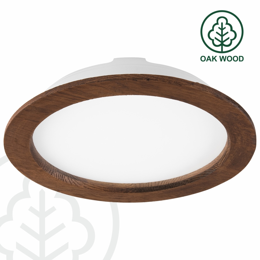 LED Recessed light WOODY SPOT LED/23,5W/230V 4000K cherry ø 23,5 cm