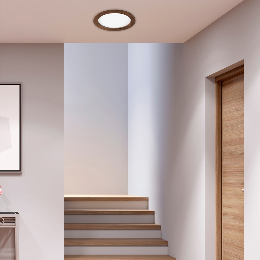 LED Recessed light WOODY SPOT LED/23,5W/230V 4000K cherry ø 23,5 cm