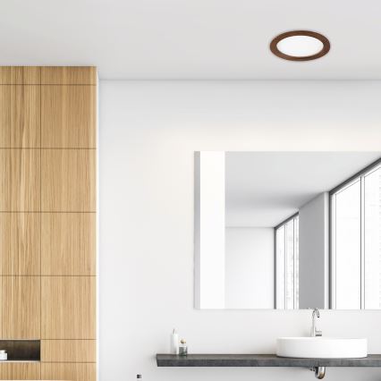LED Recessed light WOODY SPOT LED/23,5W/230V 4000K cherry ø 23,5 cm