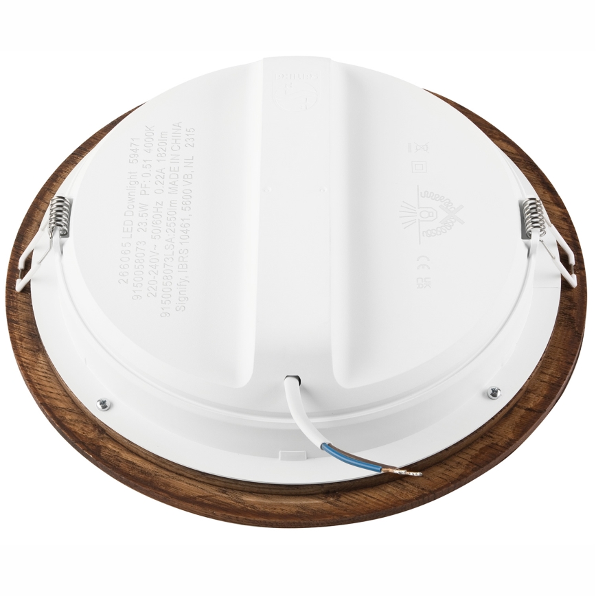 LED Recessed light WOODY SPOT LED/23,5W/230V 4000K cherry ø 23,5 cm