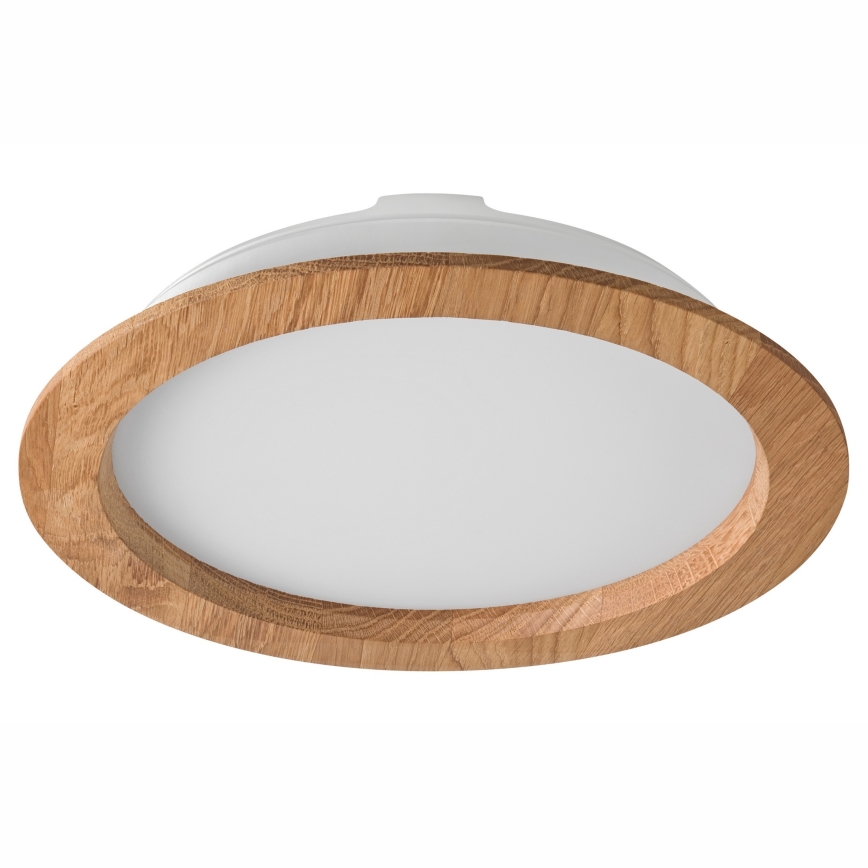 LED Recessed light WOODY SPOT LED/23,5W/230V 4000K oak ø 23,5 cm