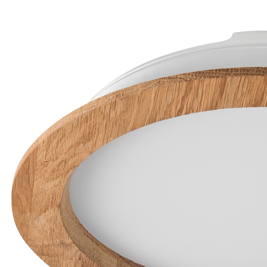 LED Recessed light WOODY SPOT LED/23,5W/230V 4000K oak ø 23,5 cm