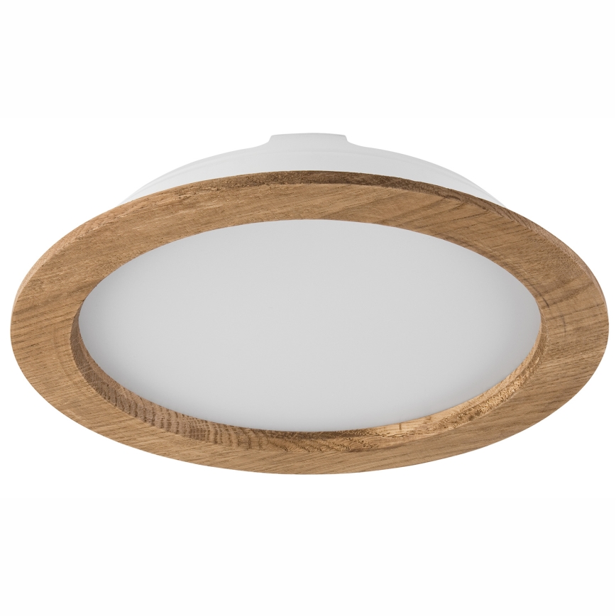 LED Recessed light WOODY SPOT LED/23,5W/230V 4000K walnut ø 23,5 cm