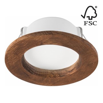 LED Recessed light WOODY SPOT LED/5,5W/230V 4000K cherry ø 10 cm