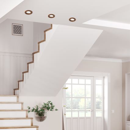LED Recessed light WOODY SPOT LED/5,5W/230V 4000K cherry ø 10 cm