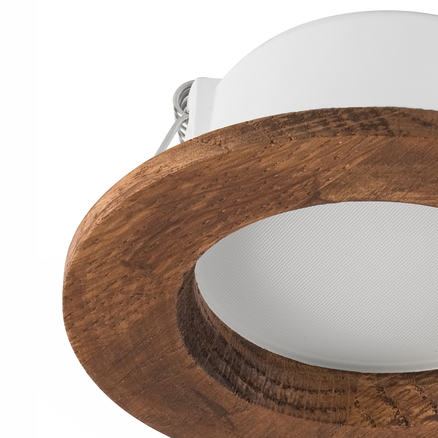 LED Recessed light WOODY SPOT LED/5,5W/230V 4000K cherry ø 10 cm