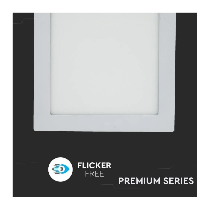 LED Recessed panel LED/18W/230V 3000K square