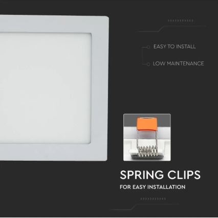 LED Recessed panel LED/18W/230V 3000K square