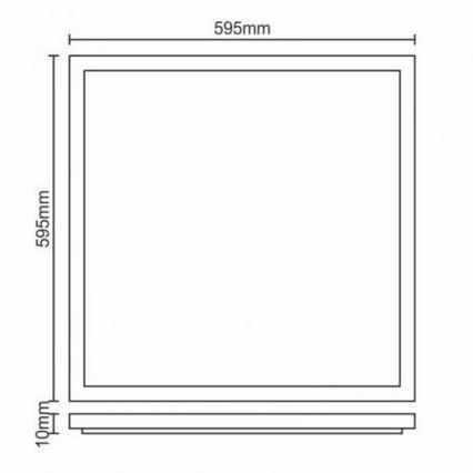 LED Recessed panel LED/40W/230V 4500K