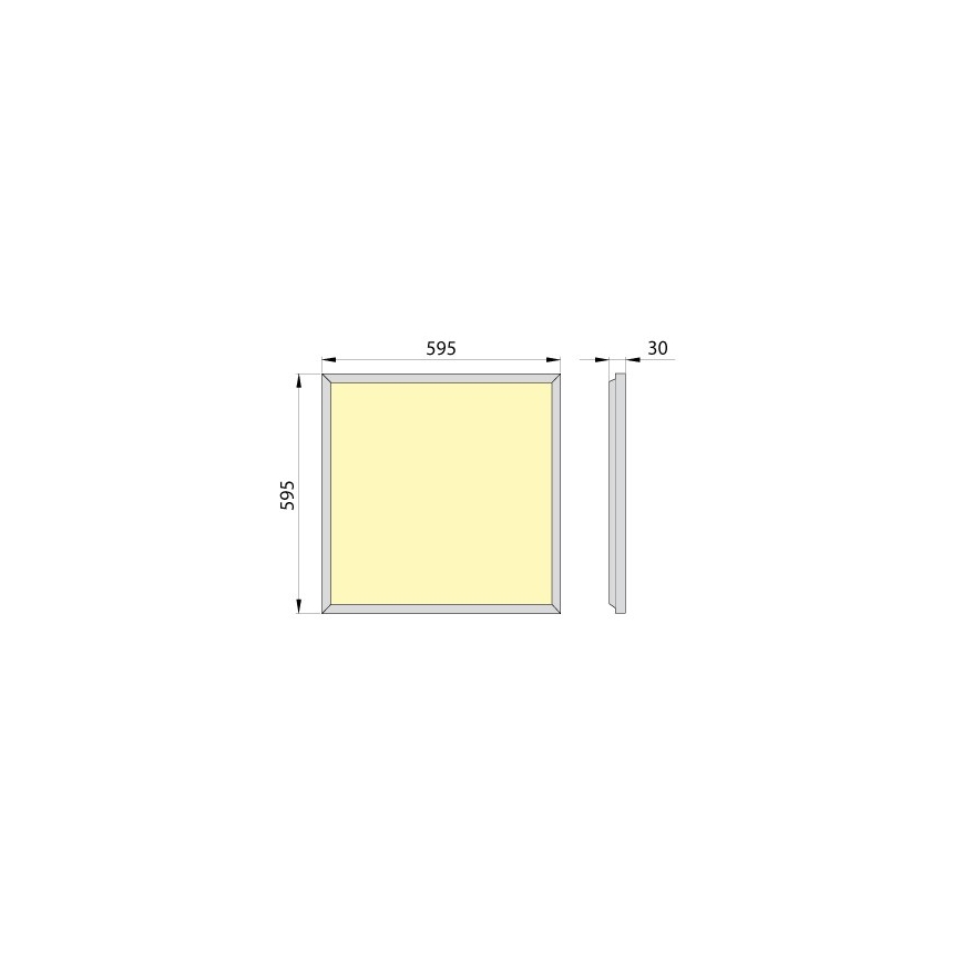 LED Recessed panel OREGA PLUS 60 LED/40W/230V 4000K IP40
