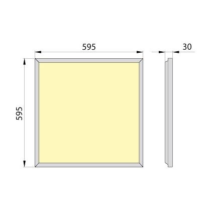 LED Recessed panel OREGA PLUS 60 LED/50W/230V 4000K IP40
