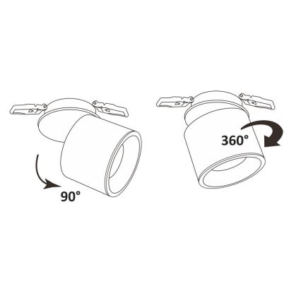 LED Recessed spotlight HARON LED/20W/230V white