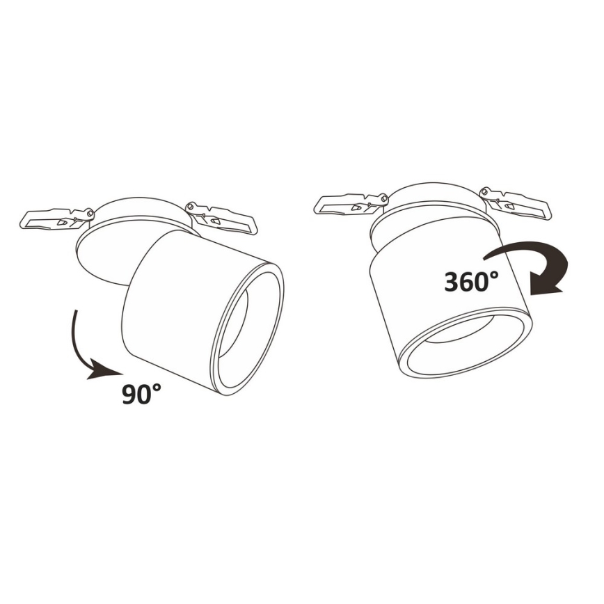 LED Recessed spotlight HARON LED/20W/230V white