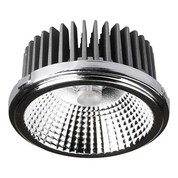 LED Recessed spotlight LED/20W/230V 4000K 40°/20° d. 11 cm shiny chrome