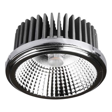 LED Recessed spotlight LED/20W/230V 6400K 40°/20° d. 11 cm shiny chrome