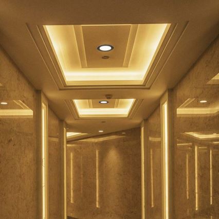 LED Recessed spotlight LED/28W/230V 3000/4000/6400K d. 20 cm black