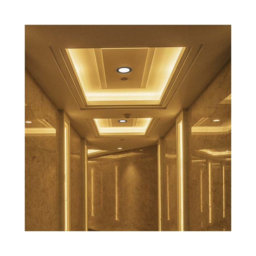 LED Recessed spotlight LED/28W/230V 3000/4000/6400K d. 20 cm black