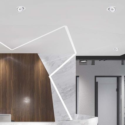 LED Recessed spotlight LED/28W/230V 3000/4000/6400K d. 20 cm white