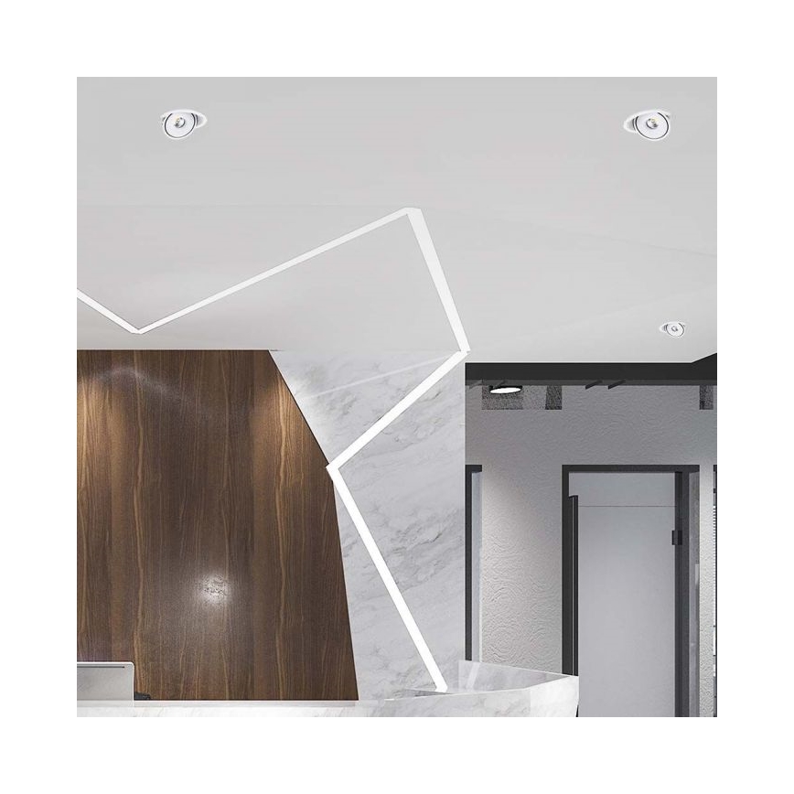 LED Recessed spotlight LED/28W/230V 3000/4000/6400K d. 20 cm white